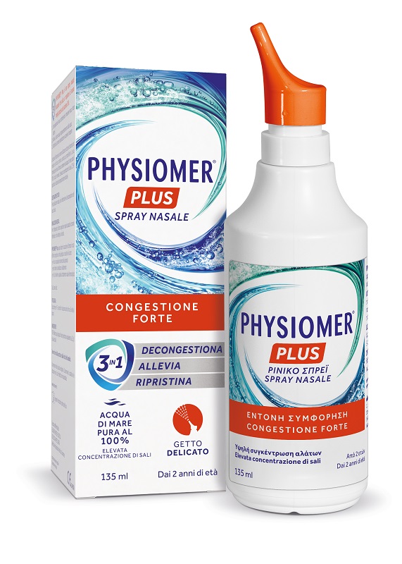 SPRAY NASALE PHYSIOMER PLUS GETTO DELICATO 135 ML - Farmacia Murachelli Di Putelli dr. Giovanni