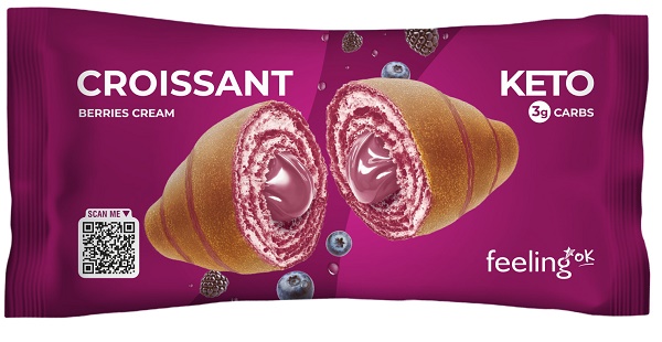 FEELING OK CROISSANT RIPIENO DI CREMA AI FRUTTI DI BOSCO 50 G - Farmacia Murachelli Di Putelli dr. Giovanni