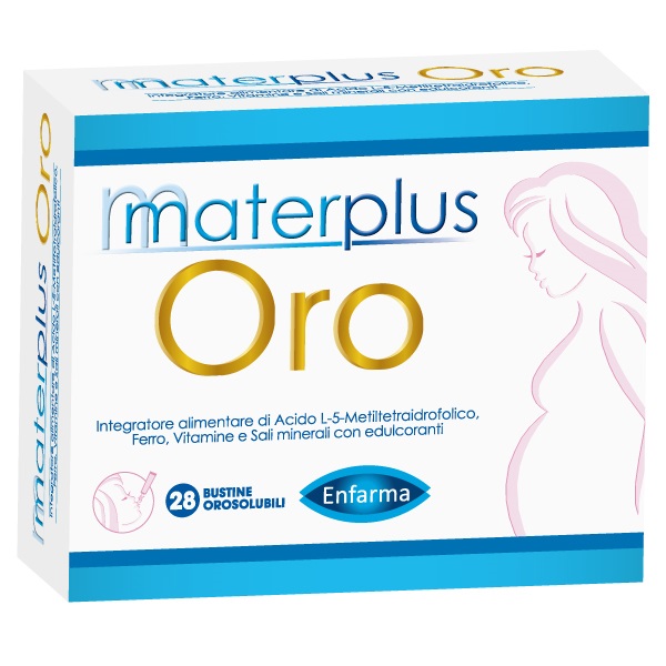 MATERPLUS ORO 28 BUSTINE OROSOLUBILI DA 1,8 G CON EDULCORANTI - Farmacia Murachelli Di Putelli dr. Giovanni