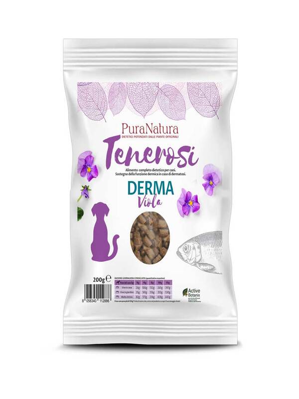 PURA NATURA CANE TENEROSI DERMA VIOLA PESCE 200 G - Farmacia Murachelli Di Putelli dr. Giovanni