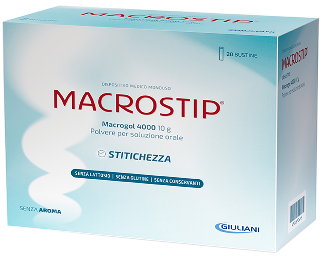 MACROSTIP 20 BUSTINE 10 G SENZA GLUTINE SENZA LATTOSIO - Farmacia Murachelli Di Putelli dr. Giovanni
