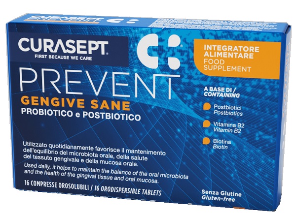 CURASEPT PREVENT GENGIVE SANE 16 COMPRESSE OROSOLUBILI - Farmacia Murachelli Di Putelli dr. Giovanni