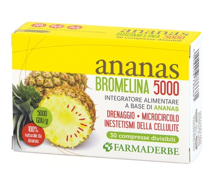 ANANAS BROMELINA 5000 30 COMPRESSE - Farmacia Murachelli Di Putelli dr. Giovanni