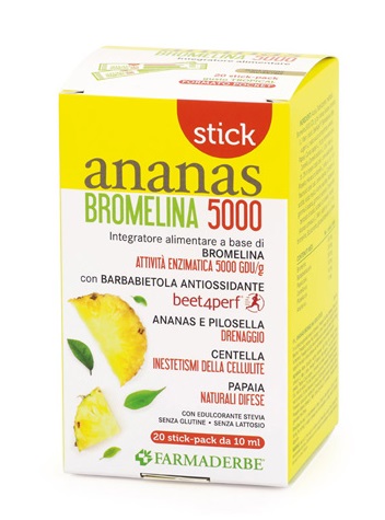 ANANAS BROMELINA 5000 20 STICK - Farmacia Murachelli Di Putelli dr. Giovanni