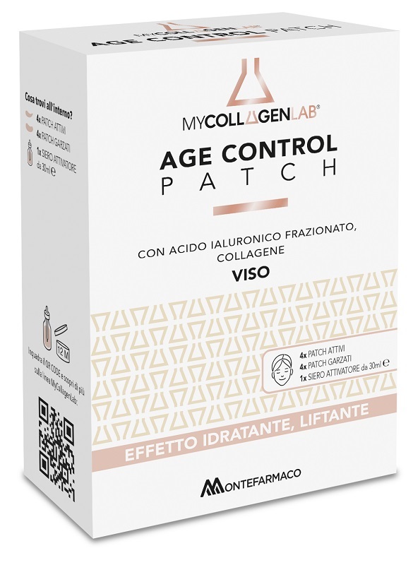 MYCOLLAGENLAB AGE CONTROL PATCH 4 PATCH ATTIVI + 4 PATCH GARZATI + 1 SIERO ATTIVATORE 30 ML - Farmacia Murachelli Di Putelli dr. Giovanni