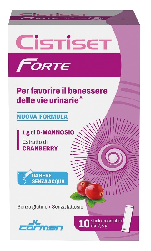 CISTISET FORTE 10 STICK OROSOLUBILI 2,5 G SENZA GLUTINE SENZA LATTOSIO - Farmacia Murachelli Di Putelli dr. Giovanni