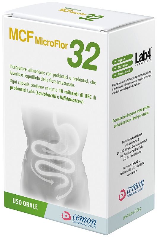 MCF MICROFLOR 32 60 CAPSULE VEGETALI - Farmacia Murachelli Di Putelli dr. Giovanni