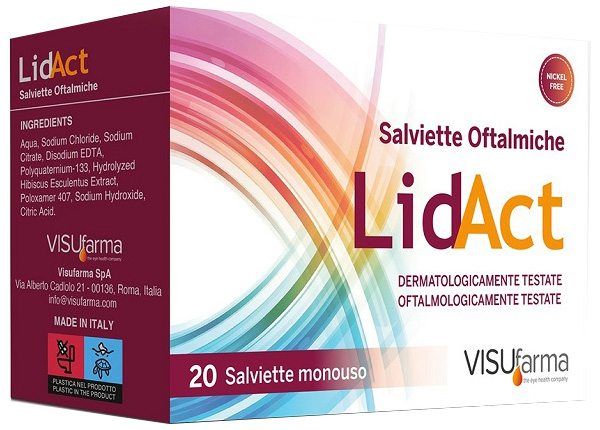 LIDACT SALVIETTE OFTALMICHE PERIOCULARI MONOUSO 20 PEZZI - Farmacia Murachelli Di Putelli dr. Giovanni