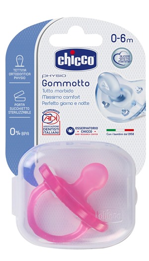 CHICCO GOMMOTTO IN SILICONE GIRL 0-6 MESI 1 PEZZO - Farmacia Murachelli Di Putelli dr. Giovanni