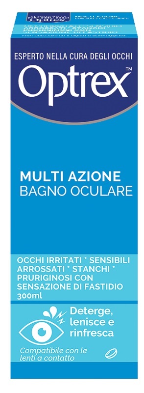 BAGNO OCULARE OPTREX MULTI AZIONE 300 ML + OCCHIERA FLESSIBILE - Farmacia Murachelli Di Putelli dr. Giovanni
