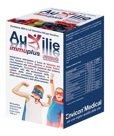 AUXILIE IMMUPLUS JUNIOR SOLUBILE 30 STICK PACK - Farmacia Murachelli Di Putelli dr. Giovanni