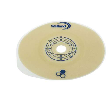 PLACCA PIANA RITAGLIABILE AURUM2 URO PER UROSTOMIA DIAMETRO 13-40 MM FLANGIA 45 MM 5 PEZZI - Farmacia Murachelli Di Putelli dr. Giovanni