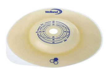 PLACCA PER COLOSTOMIA CONVESSA RITAGLIABILE AURUM2 DIAMETRO 13-35 MM FLANGIA 55 MM 5 PEZZI - Farmacia Murachelli Di Putelli dr. Giovanni