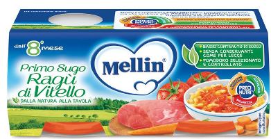 MELLIN PRIMOSUGO RAGU' DI VITELLO 2 VASETTI DA 80 G - Farmacia Murachelli Di Putelli dr. Giovanni