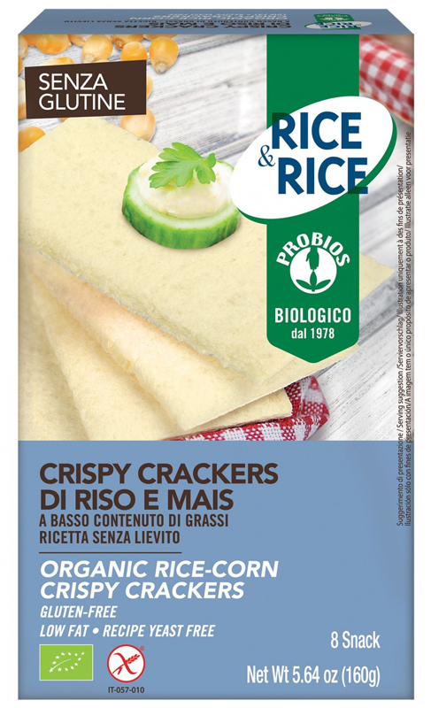 RICE&RICE CRISPY CRACKERS DI RISO E MAIS 160 G - Farmacia Murachelli Di Putelli dr. Giovanni