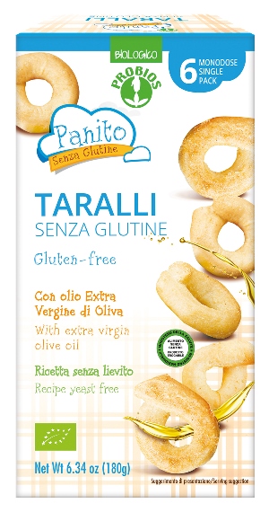 PANITO TARALLI SENZA GLUTINE E SENZA LIEVITO 180 G - Farmacia Murachelli Di Putelli dr. Giovanni
