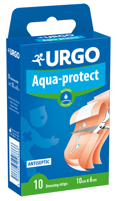 CEROTTO LAVABILE DA TAGLIARE URGO AQUA PROTECT 10 X 6 CM 10 PEZZI - Farmacia Murachelli Di Putelli dr. Giovanni