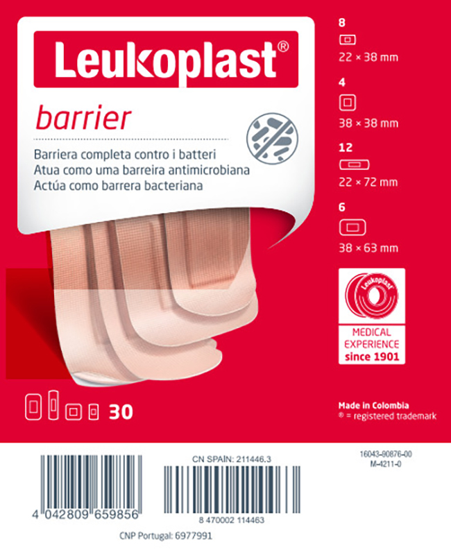 LEUKOPLAST BARRIER 30 PEZZI ASSORTITI - Farmacia Murachelli Di Putelli dr. Giovanni