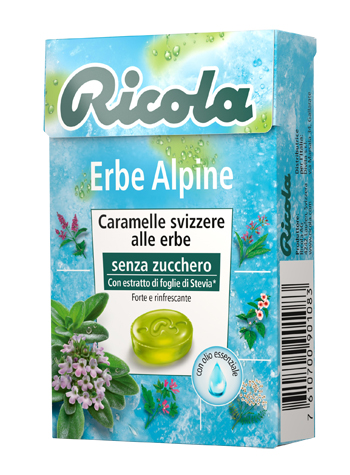 RICOLA ERBE ALPINE SENZA ZUCCHERO 50 G - Farmacia Murachelli Di Putelli dr. Giovanni