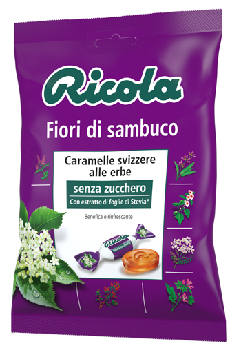 RICOLA FIORI DI SAMBUCO SENZA ZUCCHERO 70 G - Farmacia Murachelli Di Putelli dr. Giovanni