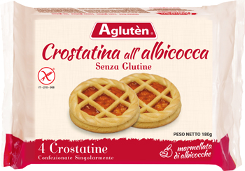 AGLUTEN CROSTATINA ALL'ALBICOCCA 180 G - Farmacia Murachelli Di Putelli dr. Giovanni