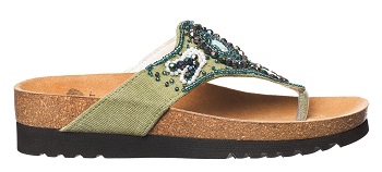 TAILA CANVAS + BEADS WOMENS GREEN 37 - Farmacia Murachelli Di Putelli dr. Giovanni
