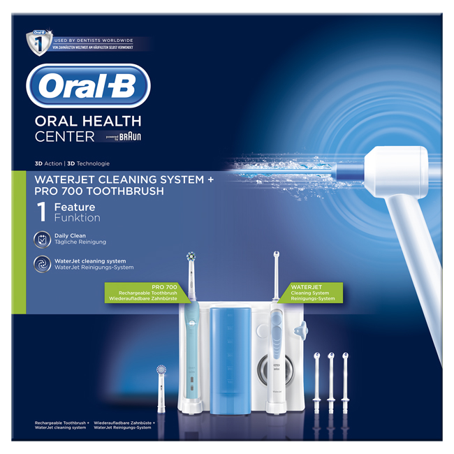 ORAL-B ORAL HEALTH CENTER OC16 IDROPULSORE WATERJET MD16 + PRO 700 - Farmacia Murachelli Di Putelli dr. Giovanni