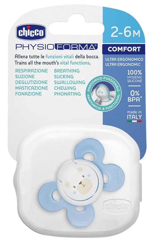 CHICCO SUCCHIETTO COMFORT BOY IN SILICONE 2-6 MESI 1 PEZZO - Farmacia Murachelli Di Putelli dr. Giovanni