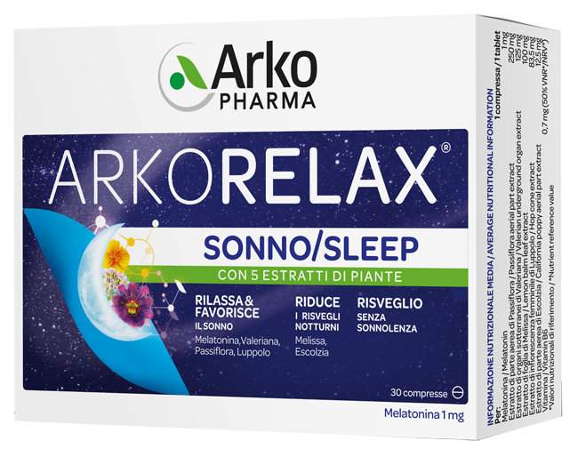 ARKORELAX SONNO 30 COMPRESSE - Farmacia Murachelli Di Putelli dr. Giovanni