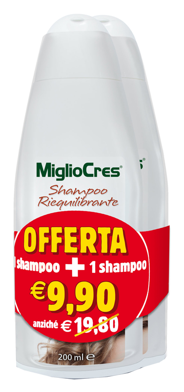 MIGLIOCRES SHAMPOO RIEQUILIBRANTE BIPACK 200 ML - Farmacia Murachelli Di Putelli dr. Giovanni