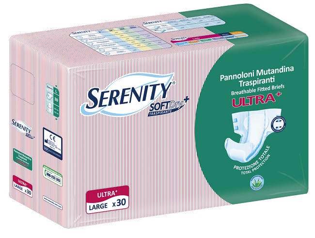 PANNOLONE A MUTANDINA SERENITY FITTED ULTRA + ALOE L 30 PEZZI - Farmacia Murachelli Di Putelli dr. Giovanni
