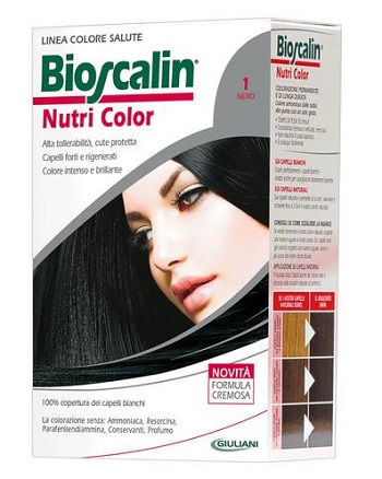 BIOSCALIN NUTRI COLOR 1 NERO SINCROB 124 ML - Farmacia Murachelli Di Putelli dr. Giovanni