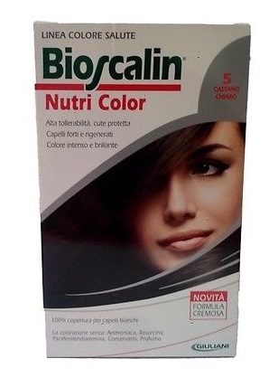 BIOSCALIN NUTRI COLOR 5 CASTANO CHIARO SINCROB 124 ML - Farmacia Murachelli Di Putelli dr. Giovanni