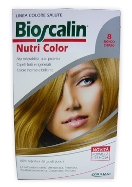 BIOSCALIN NUTRI COLOR 8 BIONDO CHIARO SINCROB 124 ML - Farmacia Murachelli Di Putelli dr. Giovanni