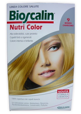 BIOSCALIN NUTRI COLOR 9 BIONDO CHIARISSIMO SINCROB 124 ML - Farmacia Murachelli Di Putelli dr. Giovanni