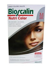 BIOSCALIN NUTRI COLOR 5,3 CASTANO CHIARO DORATO SINCROB 124 ML - Farmacia Murachelli Di Putelli dr. Giovanni