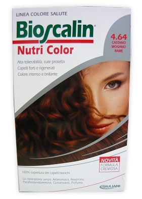 BIOSCALIN NUTRI COLOR 4,64 CASTANO MOGANO RAME 124 ML - Farmacia Murachelli Di Putelli dr. Giovanni