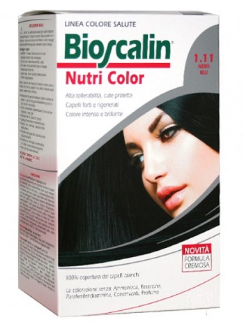 BIOSCALIN NUTRI COLOR 1,11 NERO BLU SINCROB 124 ML - Farmacia Murachelli Di Putelli dr. Giovanni