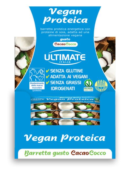 BARRETTA VEGAN PROTEICA CACAO/COCCO 24 PEZZI - Farmacia Murachelli Di Putelli dr. Giovanni