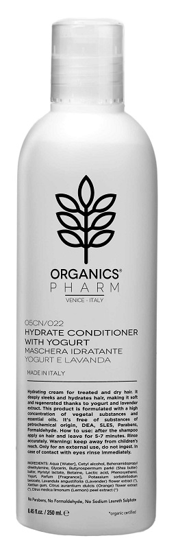 ORGANICS PHARMA HYDRATE CONDITIONER WITH YOGURT AND LAVENDER 250 ML - Farmacia Murachelli Di Putelli dr. Giovanni