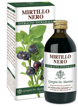 MIRTILLO NERO ESTRATTO INTEGRALE 200 ML - Farmacia Murachelli Di Putelli dr. Giovanni