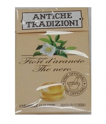 ANTICHE TRADIZIONI CARAMELLE SENZA ZUCCHERO FIORI D'ARANCIO  THE NERO - Farmacia Murachelli Di Putelli dr. Giovanni