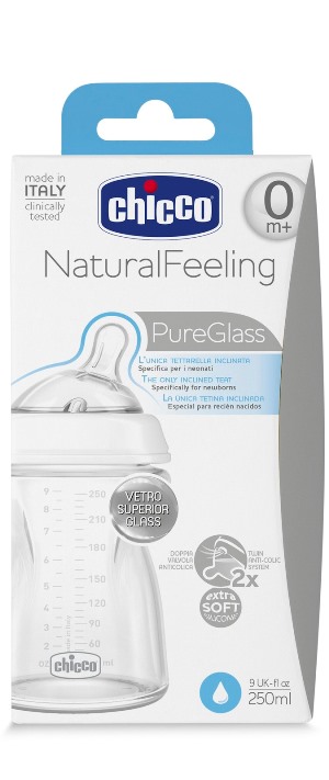 CHICCO BIBERON NATURALFEELING VETRO 0M+ 250 ML - Farmacia Murachelli Di Putelli dr. Giovanni