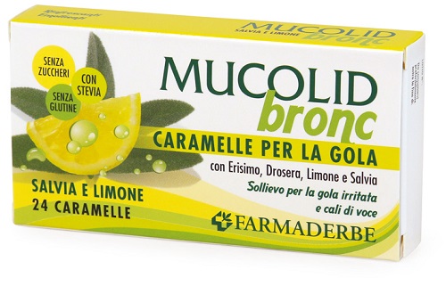 MUCOLID BRONC SALVIA & LIMONE 24 CARAMELLE - Farmacia Murachelli Di Putelli dr. Giovanni