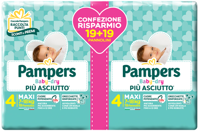 PAMPERS BABY-DRY DUO DWCT MAXI 38 PEZZI - Farmacia Murachelli Di Putelli dr. Giovanni