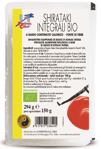 SHIRATAKI INTEGRALI BIO 150 G - Farmacia Murachelli Di Putelli dr. Giovanni