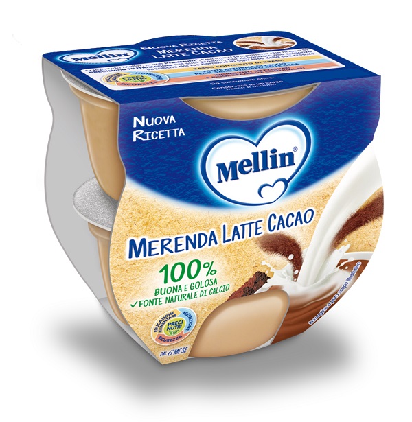 MELLIN MERENDA LATTE CACAO 2 X 100 G - Farmacia Murachelli Di Putelli dr. Giovanni