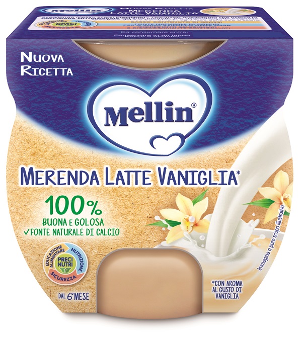 MELLIN MERENDA LATTE VANIGLIA 2 X 100 G - Farmacia Murachelli Di Putelli dr. Giovanni