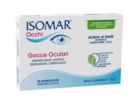ISOMAR OCCHI GOCCE OCULARI ALL'ACIDO IALURONICO 0,20% 10 FLACONCINI - Farmacia Murachelli Di Putelli dr. Giovanni