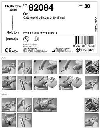 CATETERE IDROFILICO INTERMITTENTE ONLI PRONTO ALL USO 40 CM CH 8 30 PEZZI - Farmacia Murachelli Di Putelli dr. Giovanni